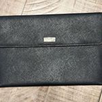Kate Spade  black leather clutch EUC Photo 1