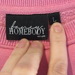 Fancy homebody small shop “Mommy Gang” bright pink crewneck sweatshirt Size L Photo 2