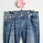 Miss Me  Dark Wash Relaxed Boot Rhinestone Jeans Photo 2