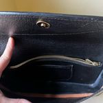 Vintage Maple Leaf Embossed Leather Crossbody Bag Black Brown Two Photo 6