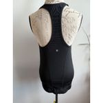 Lululemon  Black Tank Top Racerback Ruched Athletic Workout Sleeveless Photo 1
