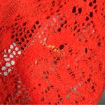 Free People Free‎ People Orange Red Floral Eyelet Not Cold In This Top Photo 5