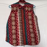 Vintage Ozark Mountain Jean Co Weetern Blouse Sz L Orange Size L Photo 2