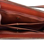 Dooney & Bourke Vintage  Taupe Pebble Leather ‘Large Zip Top’ Crossbody Bag Photo 7