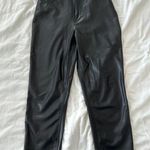 Abercrombie & Fitch Abercrombie Vegan Leather Pants Photo 3