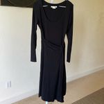 Boden Sylvia beautiful scoop neck ballerina wrap style jersey dress Black Size 4 Photo 1
