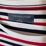 Tommy Hilfiger  Striped T-Shirt Dress Blue Pocket‎ Red White Size Medium Photo 3