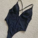 Black Strappy Notch V Photo 2