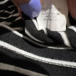 Loveappella Women's  Dress, Black & White Striped, Size L Photo 3