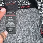 Spyder Active Top Women's Medium Black Fleece Half Zip Printed Pullover Photo 8