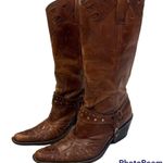 MIA  Thunderbird Rockstar Western Boots Motorcycle Eagle Antiqued Distressed Photo 1