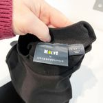 Maeve  Anthropologie Ribbed Mock Neck Elbow Length Sleeve Top Black XS Photo 1