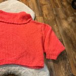 Pilcro ‎ Zamora Sweater Size XL Coral Oversized Knit Womens Anthropologie Cowl Photo 9