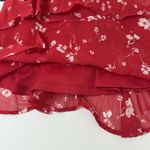 Love Fire Dress‎ Womens Red Size XS Large SleeveFloral Lace V Photo 10