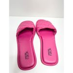 Nordstrom Rack Sandals Womens Size 6 Quilted Pink Slides Photo 5