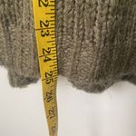 Aerie Wool Mohair Blend Oversized Chunky Knit Grandpa Lounge Sweater Green XS Photo 5