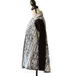 Anthropologie Field Flower Stamped Jacquard Cardigan Sweater Womens XSmall Photo 3