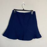 J.Crew Flutter Ruffle Mini Skirt Women's Size 2 Navy Career Classic Preppy Chic Photo 4