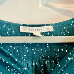 Fun 2 Fun Green Speckled Blouse Size XL Photo 3
