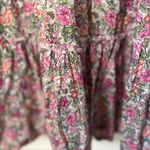 Old Navy Womens waist defined smocked Floral print midi Dress size Medium Photo 5