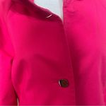 Rafaella Hot Pink Cropped Sleeve 2-Button Blazer Tailored Utility Jacket Barbie Size M Photo 12