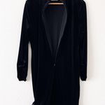 Likely  Welcox Mock Neck Velvet Long Sleeve Mini Dress in Black Photo 8