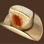 High Sierra Vintage  Tan straw Cowboy Hat. Unisex Photo 4