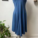 Peter Som for Design Nation Striped Fit Flare Sleeveless Blue Dress size 6 Photo 4