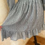 Baltic Born Harmony Embossed Dress eyelet embroidered ruffled Fit & flare S Photo 8