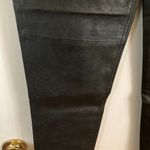 Free People  women's size 25 heavy black faux leather four pocket pants 26x26" Photo 5