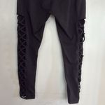 Zella MOVING SALE - lace it up midi black cutout Leggings Photo 4