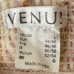 Venus Striped Strapless Embroidered Maxi Dress Metallic Boho Women’s Large Photo 7