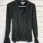 Derek Lam  10 Crosby black silk tie neck top size 4 Photo 0