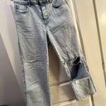 ZARA Wide Legged Light Wash High Waisted Size 8 Jeans Photo 0