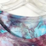 Time and Tru Plus Size 2X Top Handmade Tie Dye Long Sleeve Earthy Blue Boho 628 Photo 3