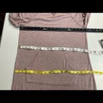 Stars Above STARS ABOVE, Size Medium, Lavender/Beige Long Sleeve striped dress Photo 4