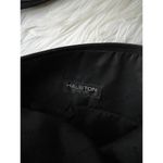 Halston Black Leather Tote Bag Photo 3
