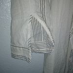 ZARA  L Beige Wrap Top Indian Striped Cotton Long Dress Photo 7