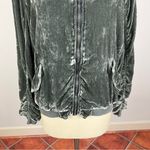 Free People  Ruched Velvet Bomber Photo 5