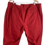 Cato Women Ankle Pants Straight Leg 18/20 Burnt Orange Cotton Stretch Casual Photo 4