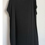 Dennis Basso Dennis By  Black Scoop Neck Short Sleeve Button Dress Womens Size 2X Photo 1