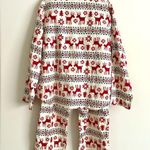 Hanna Andersson Women’s Holiday Reindeer Flannel Pajama Set Photo 6