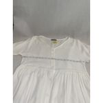Loveu.Dear Medium White Shirt Dress‎ Coverup Button Pocket Oversized Photo 6