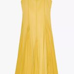 ZARA  butter mustard Yellow Maxi Dress flowy bohemian midi summer vacation Photo 7