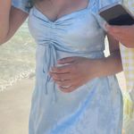 Altar'd State light blue babydoll mini dress Photo 0