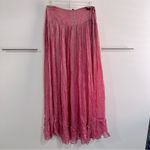 Raga  Size S Zella Lurex Maxi Skirt NWT Boho Indie Pink Silver Metallic Feminine Photo 3