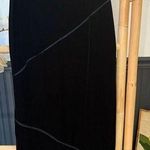 Vintage Equestrian Designs Black Velvet Maxi Skirt ~ Size Medium 🍄 Photo 1