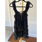 Love Shack Fancy  Federica Mini Dress Romantic Glam Coquette Quiet Luxury Blac Lace Photo 2