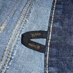 Nine West Womens Dark Denim Blue Jeans Size 14 31 Bling Flap Pockets Hi Rise Photo 5