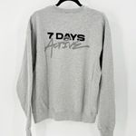 7 Days Active Monday crew neck sweatshirt oversized heather gray cotton size S Photo 1